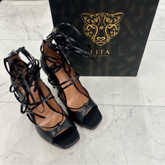 LITA by Ciara Solid Strappy Sandal in Black Size 40 (US 9.5) - Picture 2 of 9